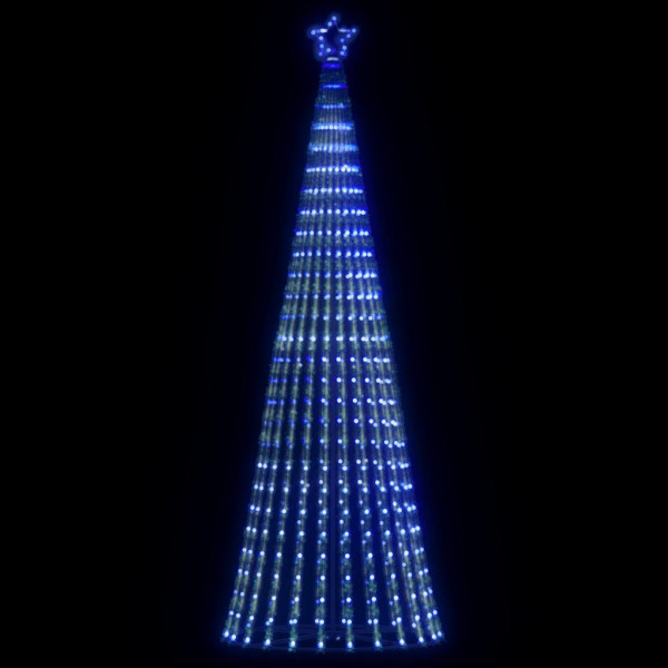 Árbol de Navidad cono de luz 475 LEDs azul 247 cm