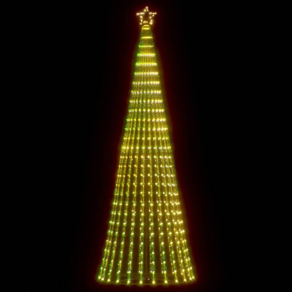 Árbol de Navidad cono de luz 475 LEDs blanco cálido 247 cm