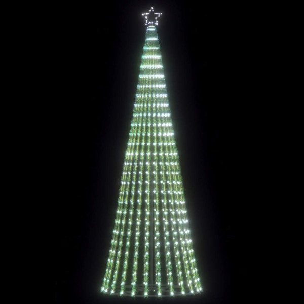 Árbol de Navidad cono de luz 475 LEDs blanco frío 247 cm