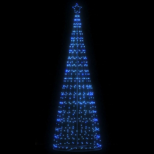 Árbol de Navidad cono de luz 550 LEDs azul 304 cm