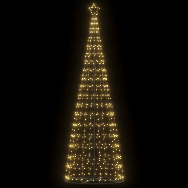 Árbol de Navidad cono de luz 550 LEDs blanco cálido 304 cm