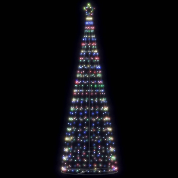 Árbol de Navidad cono de luz 550 LEDs de colores 304 cm