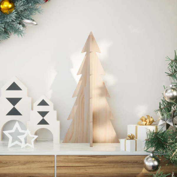 Árbol de Navidad de madera de adorno madera maciza pino 59.5 cm
