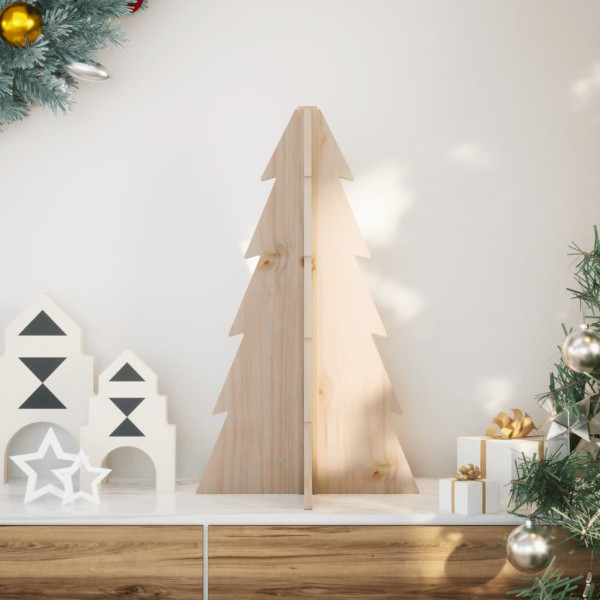 Árbol de Navidad de madera de adorno madera maciza pino 69.5 cm