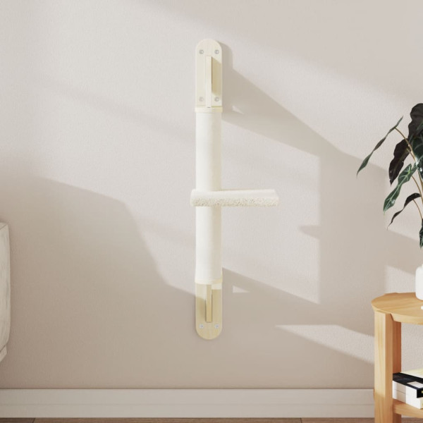 Árbol rascador para gatos de pared crema 85.5 cm