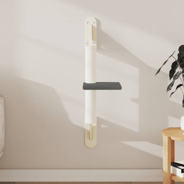 Árbol rascador para gatos de pared gris oscuro 85.5 cm