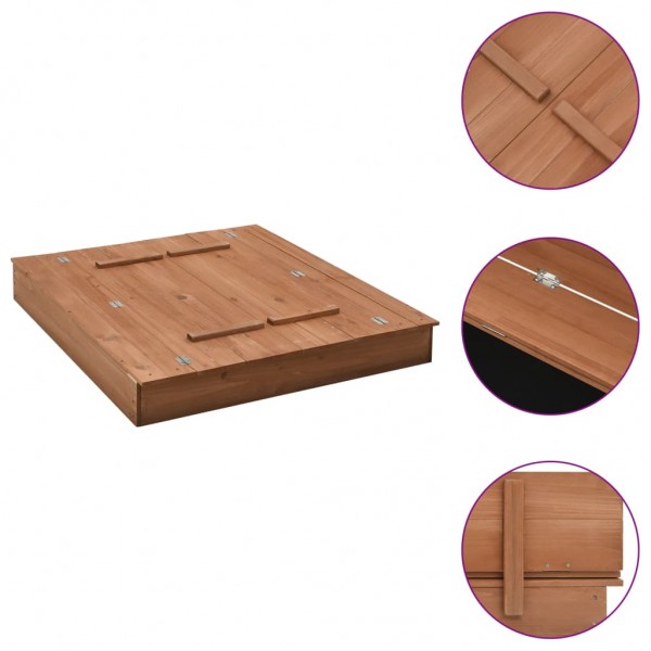 Arenero de madera de abeto 95x90x15 cm