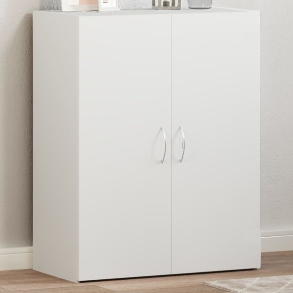 Armario archivador madera de ingeniería blanco 60x32x77.5 cm