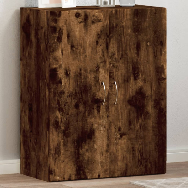 Armario archivador madera ingeniería roble ahumado 60x32x77.5cm