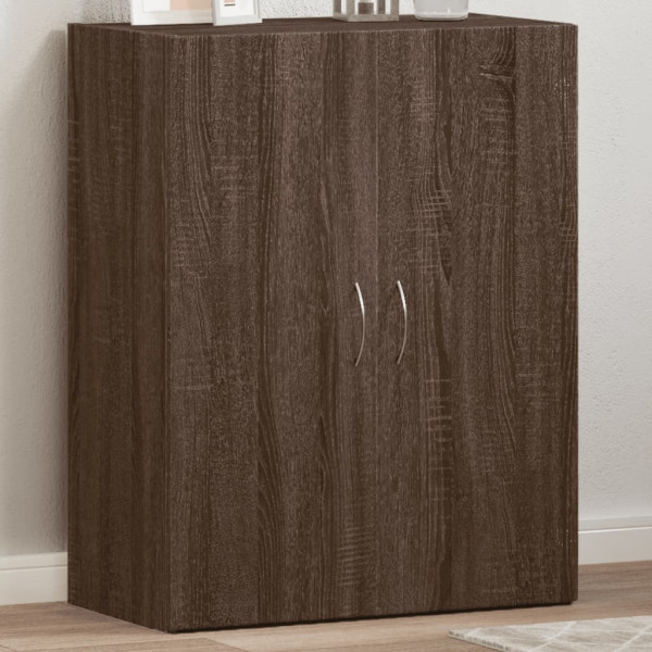 Armario archivador madera ingeniería roble marrón 60x32x77.5cm