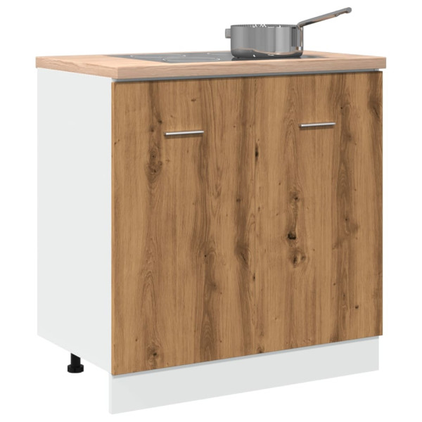 Armario bajo fregadero madera roble artisan 80x46x81.5 cm