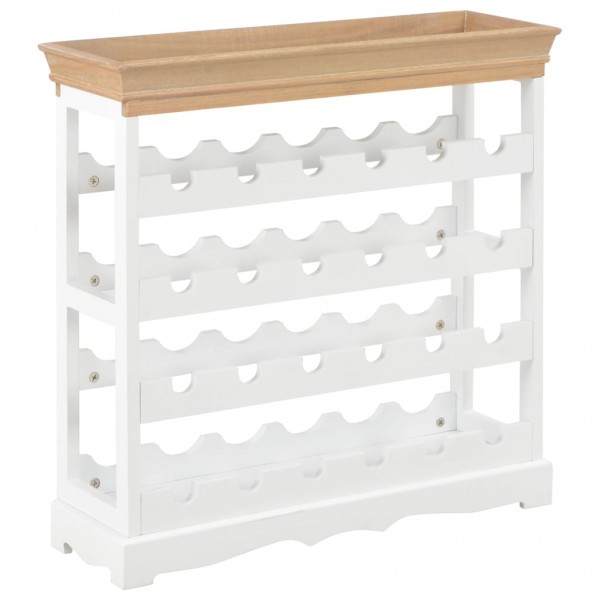 Armario botellero MDF blanco 70x22.5x70.5 cm