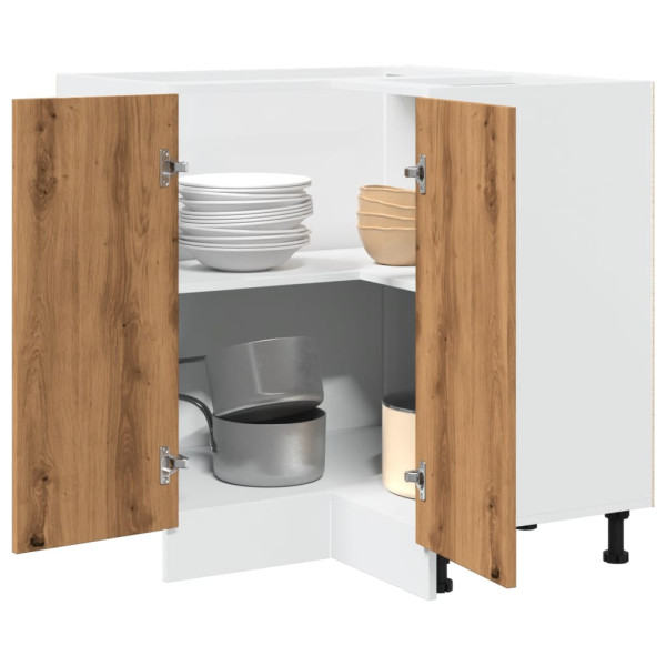 Armario cocina madera ingeniería roble artisan 75.5x75.5x81.5cm
