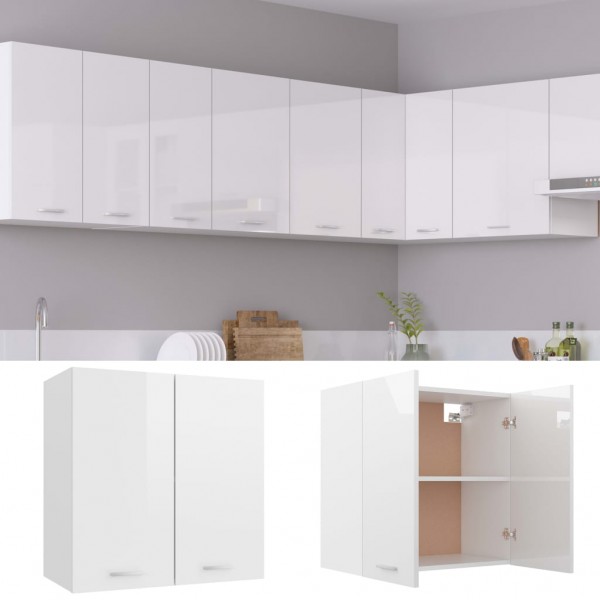 Armario colgante cocina contrachapada blanca 60x31x60 cm