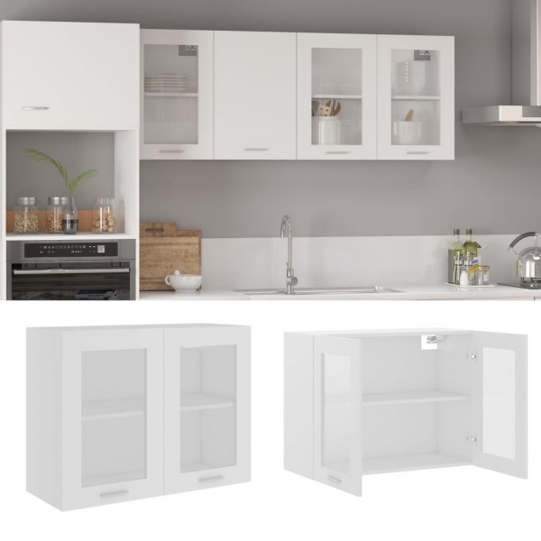 Armario colgante cocina contrachapada blanco 80x31x60 cm