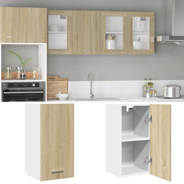 Armario colgante cocina contrachapada color roble 29.5x31x60 cm