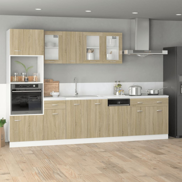 Armario colgante cocina contrachapada color roble 39.5x31x60 cm