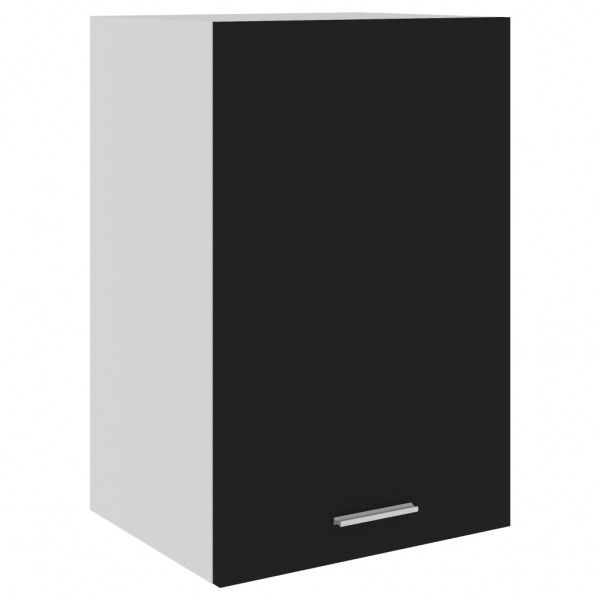 Armario colgante de cocina contrachapada negro 39.5x31x60 cm