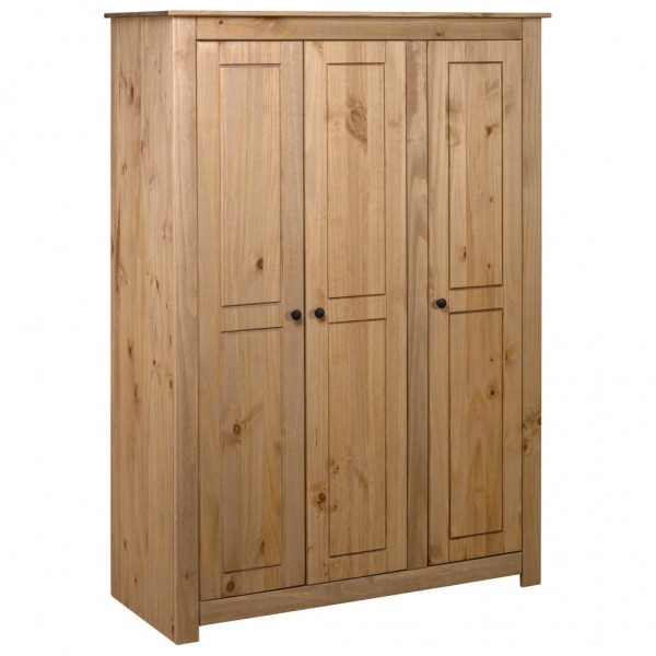 Armario de 3 puertas madera pino Panamá Range 118x50x171.5 cm