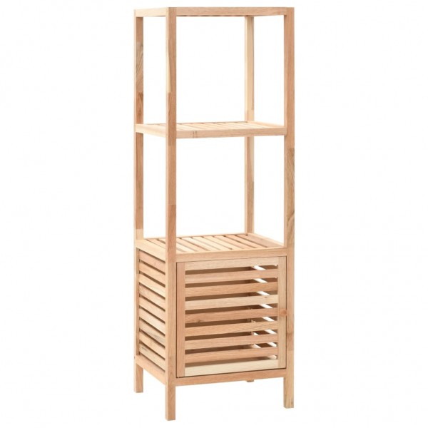 Armario de cuarto de baño madera maciza nogal 39.5x35.5x123 cm