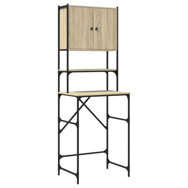 Armario de lavadora color roble Sonoma 68x48.5x194 cm