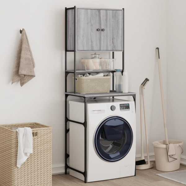 Armario de lavadora gris Sonoma 68x48.5x194 cm