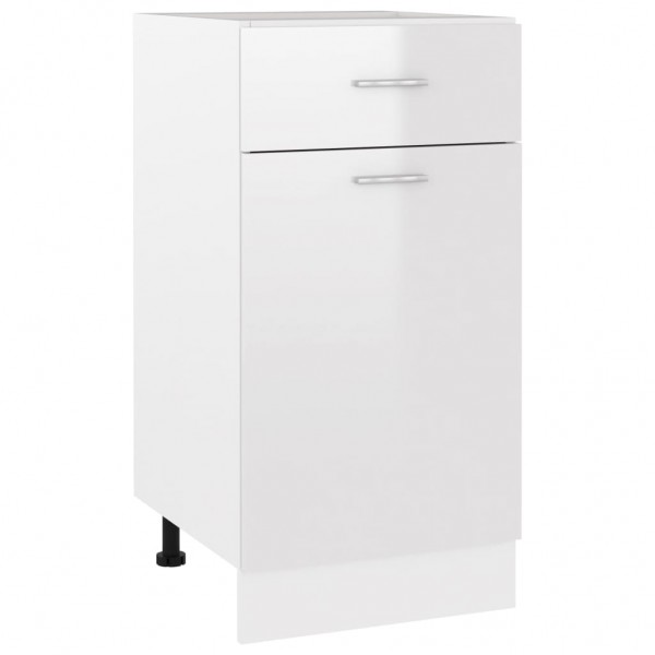 Armario inferior contrachapada blanco brillo 40x46x81.5cm