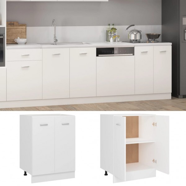 Armario inferior de cocina madera contrachapada 60x46x81.5 cm