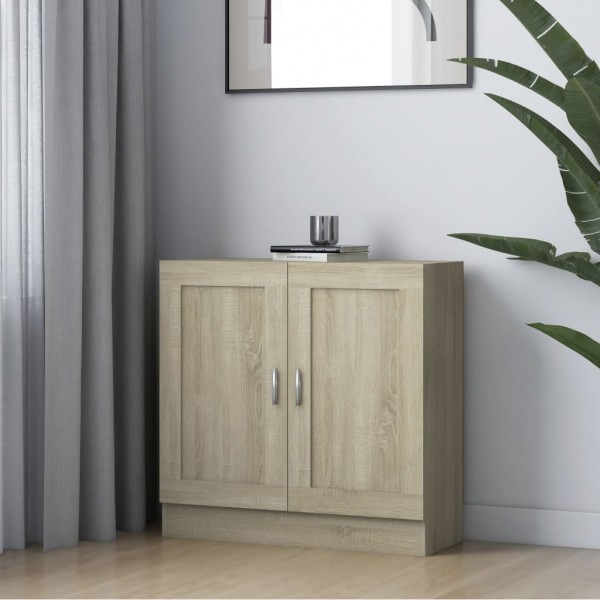 Armario libros madera contrachapada color roble 82.5x30.5x80 cm