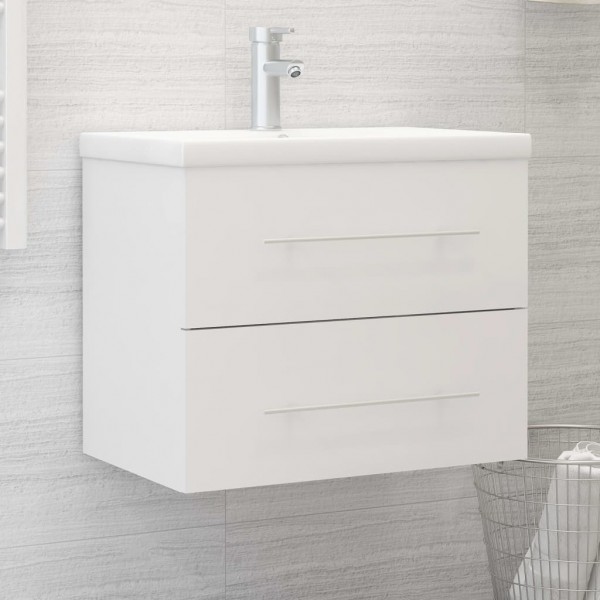 Armario para lavabo aglomerado blanco 60x38.5x48 cm
