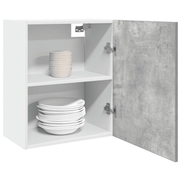 Armarios colgantes 2 uds madera contrachapada gris 50x31x60 cm