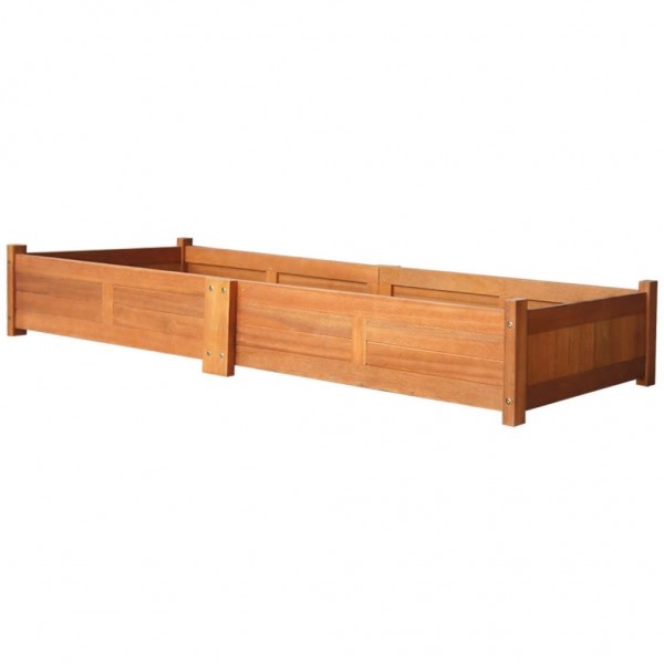 Arriate de madera de acacia 200x50x25 cm