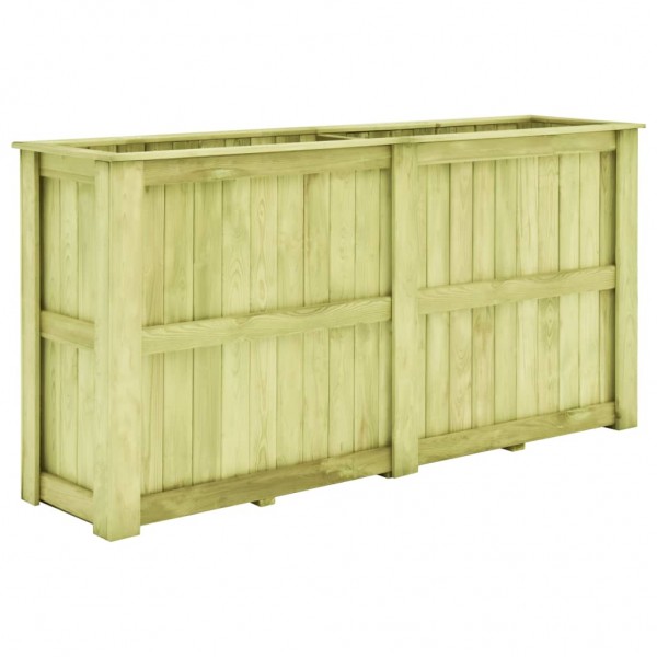 Arriate de madera de pino impregnada 196x50x100 cm