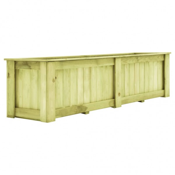 Arriate de madera de pino impregnada 196x50x50 cm