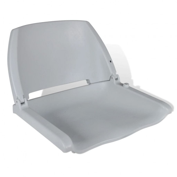 Asiento barco respaldo plegable sin cojín azul gris 41x36x48 cm