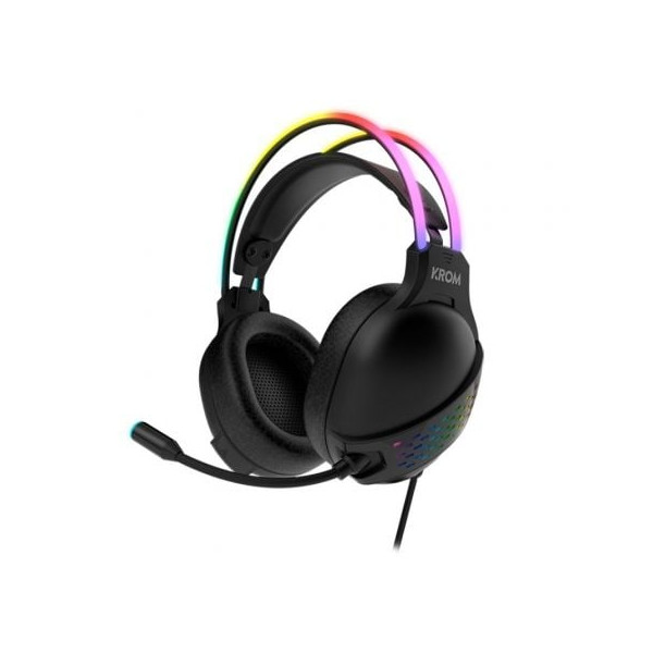 Auriculares Gaming con micrófono Krom Klaim negro