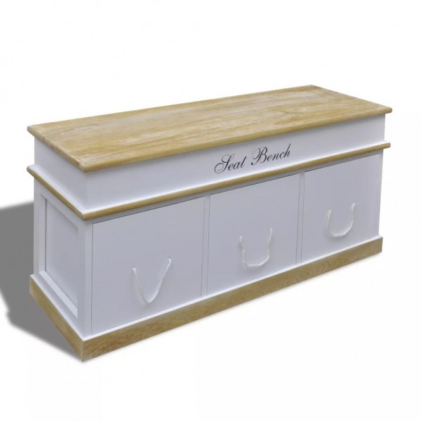 Banco de entrada de almacenamiento mueble zapatero