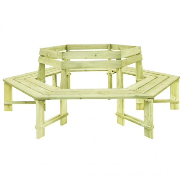 Banco de jardín de madera pino impregnada 240 cm