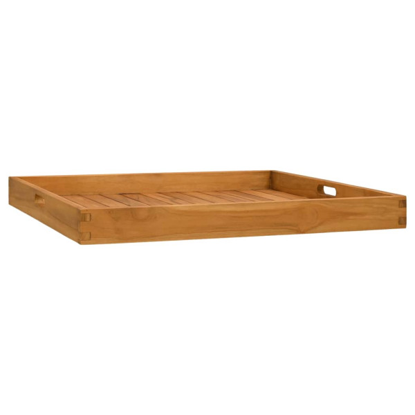 Bandeja de madera de teca maciza 70x70 cm