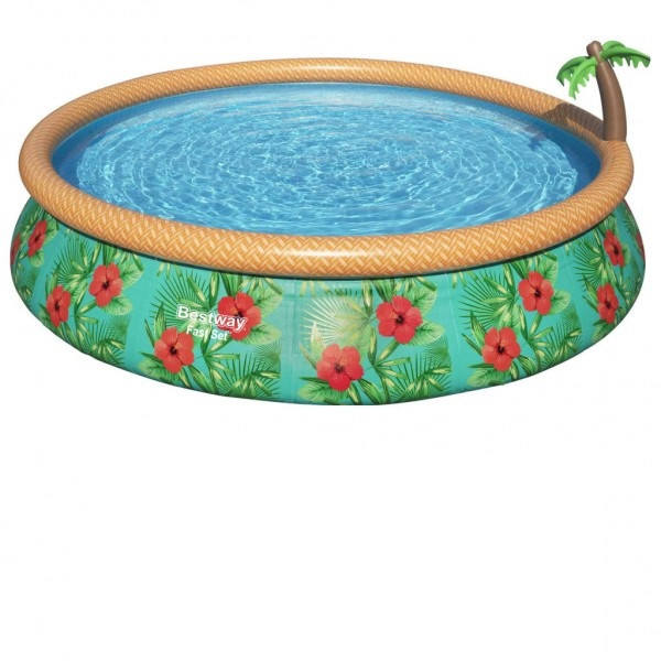 Bestway Juego de piscina inflable Paradise Palms Fast Set 457x84 cm