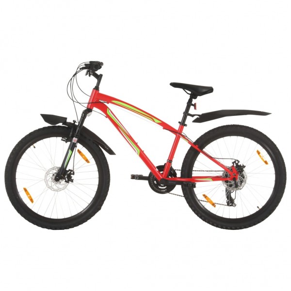 Bicicleta de montaña 21 velocidades rueda 26 pulgadas 36cm rojo