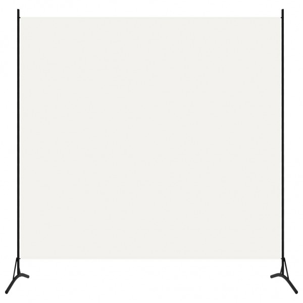 Biombo divisor de 1 panel blanco crema175x180 cm