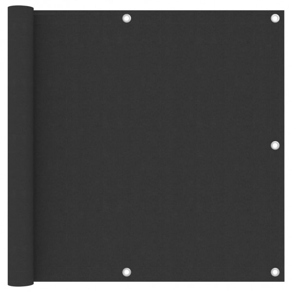 Biombo para balcón de tela oxford antracita 90x300 cm