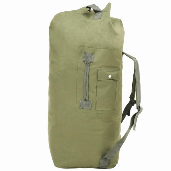 Bolso de lona estilo militar 85 L verde oliva