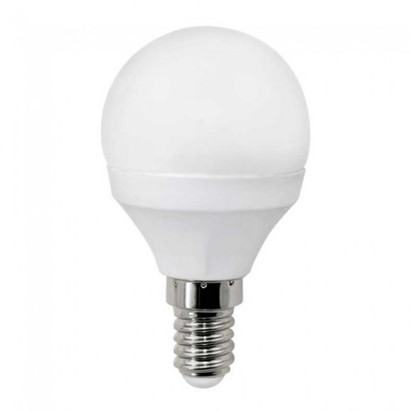 Bombilla LED Esférica E14 Luz Cálida (6W)