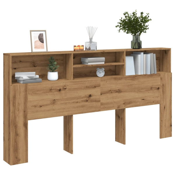 Cabecero armario madera roble artisian 200x19x103.5 cm