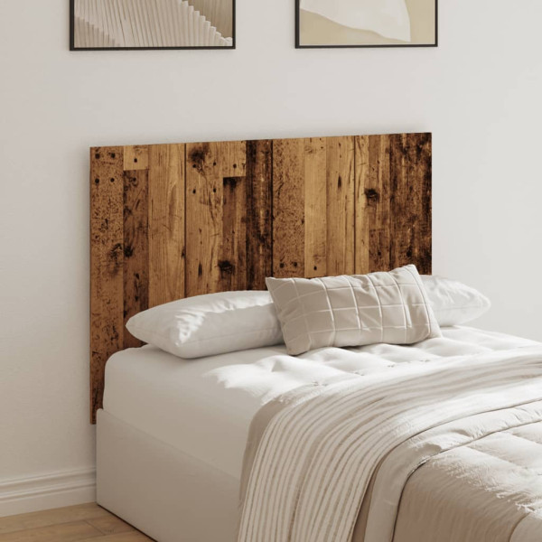 Cabecero de cama madera de ingeniería envejecida 120x1.5x80 cm