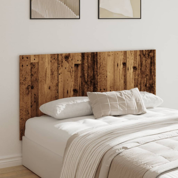 Cabecero de cama madera de ingeniería envejecida 160x1.5x80 cm