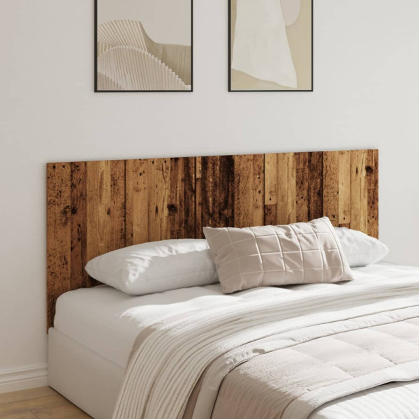 Cabecero de cama madera de ingeniería envejecida 200x1.5x80 cm