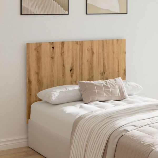 Cabecero de cama madera ingeniería roble artisan 120x1.5x80 cm